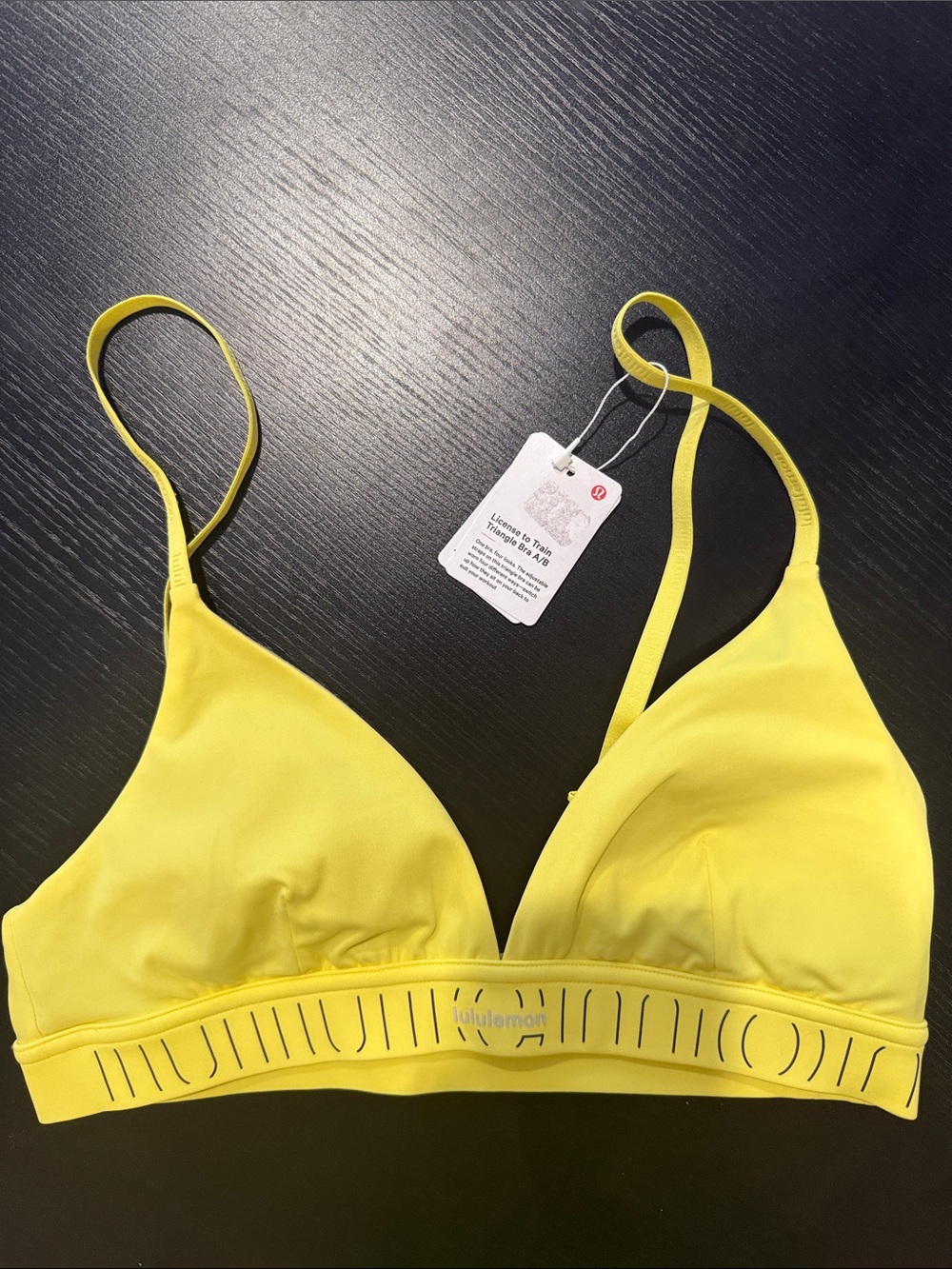 lululemon athletica Lemon Yellow Light Support Bralette